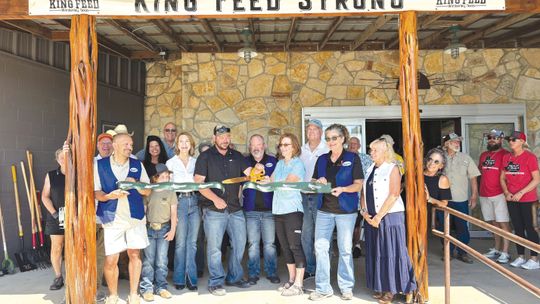 A RIBBON CUTTING WAS HELD