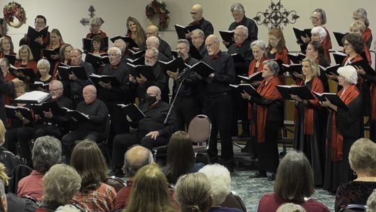 Chorus lights the fire with song