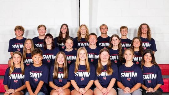 Photo by Mercedes Salinas Lady Texan swimmers make school history as District Champs.