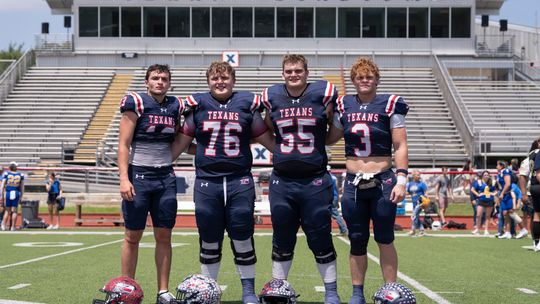 Texan Volleyball and Football Allstar play