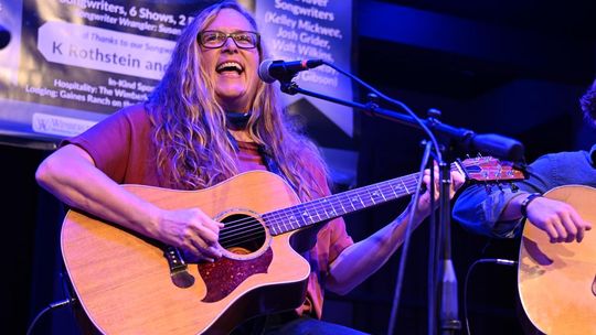 Photo by Rodney Bursiel Susan Gibson hosted the WinterNights showcase in fine form.