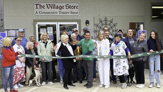 Photo by Teresa Kendrick The Village Store celebrates 25 years of giving back with a ribbon Cutting.