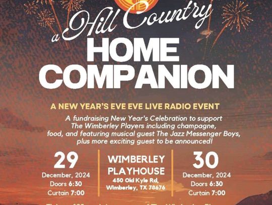 A Hill Country Home Companion live radio show returns December 29, 30