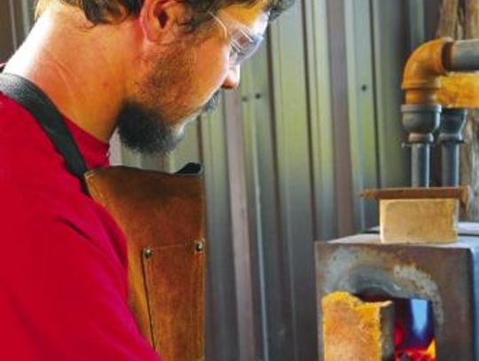 Blacksmith Daniel Arnold forges a future