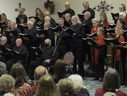 Chorus lights the fire with song