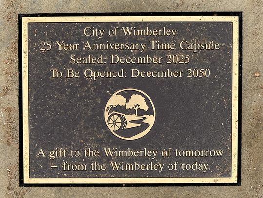 City marks interment of time capsule
