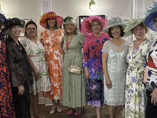 Photo by Teresa Kendrick Guests who attended the Civic Club’s Afternoon Tea embraced tradition with lace and Floral dresses, hats and fascinators.