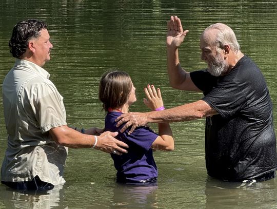 Finding faith, fellowship at Cypress Falls baptism