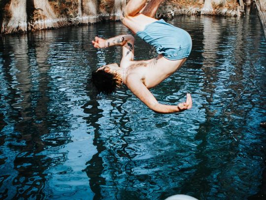 Plunging with style, January 2025.  Submitted Photo