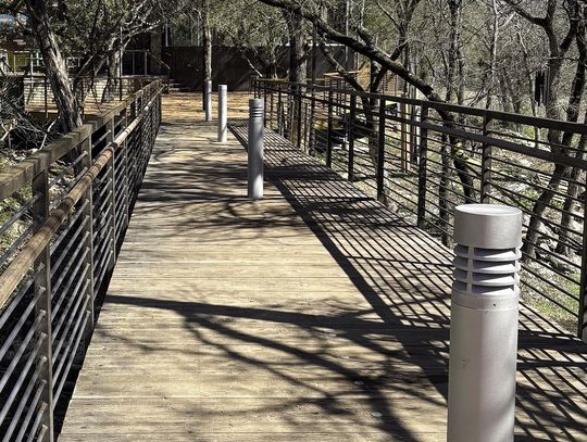 A newly completed bridge spans a portion of the Cypress Creek watershed. Photo by Teresa Kendrick