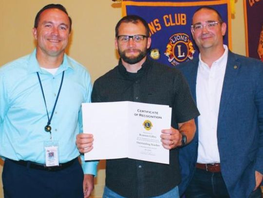 Lions Club honors outstanding teacher, students with awards