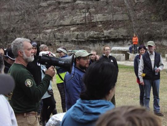 Local volunteers reforest Blue Hole