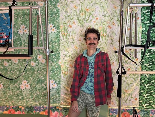 Photo by Teresa Kendrick Flanked by the Cadillac apparatus on the left and the Reformer on the right, Moser 