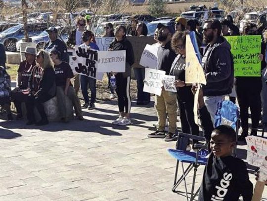 Rally calls for release of footage in fatal shooting of Joshua Wright