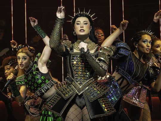 Photo by Joan Marcus Emma Elizabeth Smith as Catherine of Aragon in “The Six.”