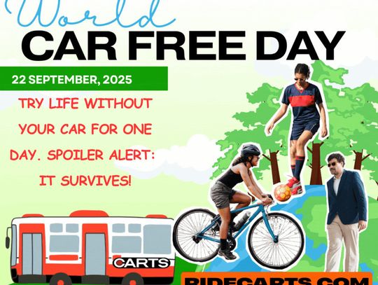 Sept. 22 is car free day
