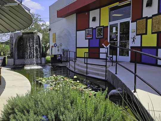 Submitted Photo Between Wimberley and San Marcos, Silo Glass is the largest fused-glass studio in Central Texas.