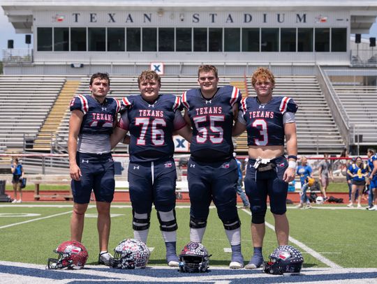 Texan Volleyball and Football Allstar play