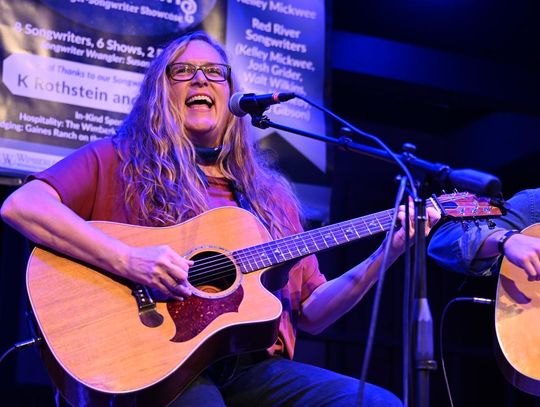 Photo by Rodney Bursiel Susan Gibson hosted the WinterNights showcase in fine form.