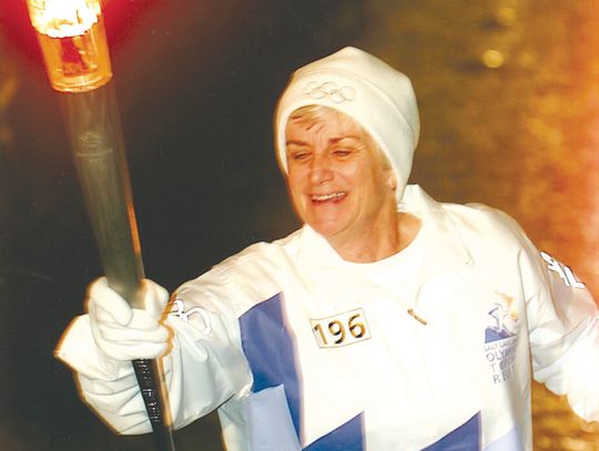 Torchbearer lights the way