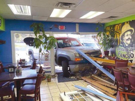 Truck crashes into the front of Durango’s Restaurant