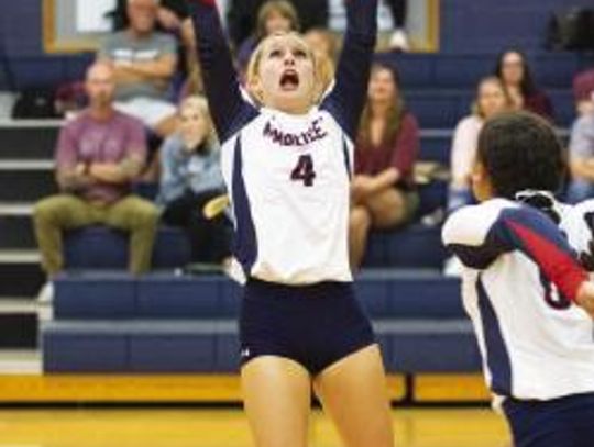 Volleyball sweeps Battlin’ Billies