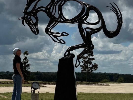 Whirlwind sculpture unveiled