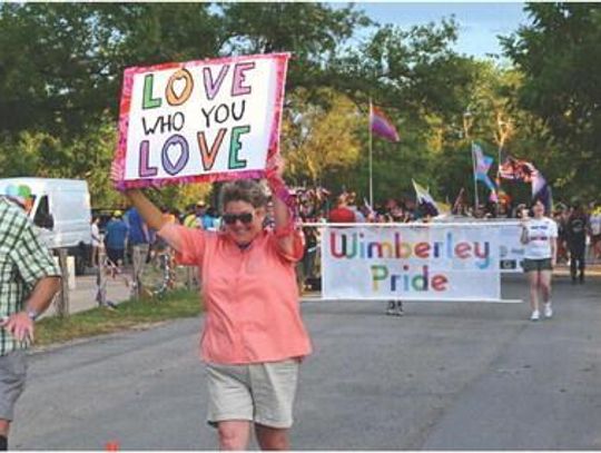 Wimberley marches with Pride