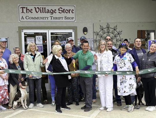Photo by Teresa Kendrick The Village Store celebrates 25 years of giving back with a ribbon Cutting.