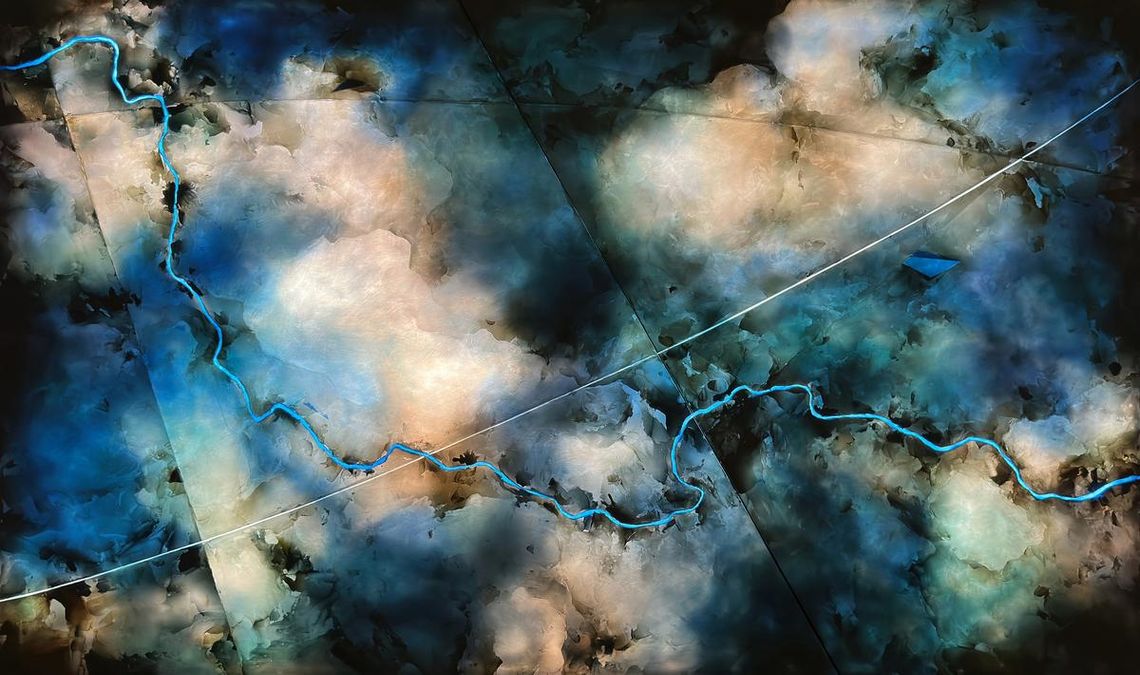 A conversation between land and sky Submitted Photo From projectArt’s upcoming exhibition “In Suspension,” opening February 13.