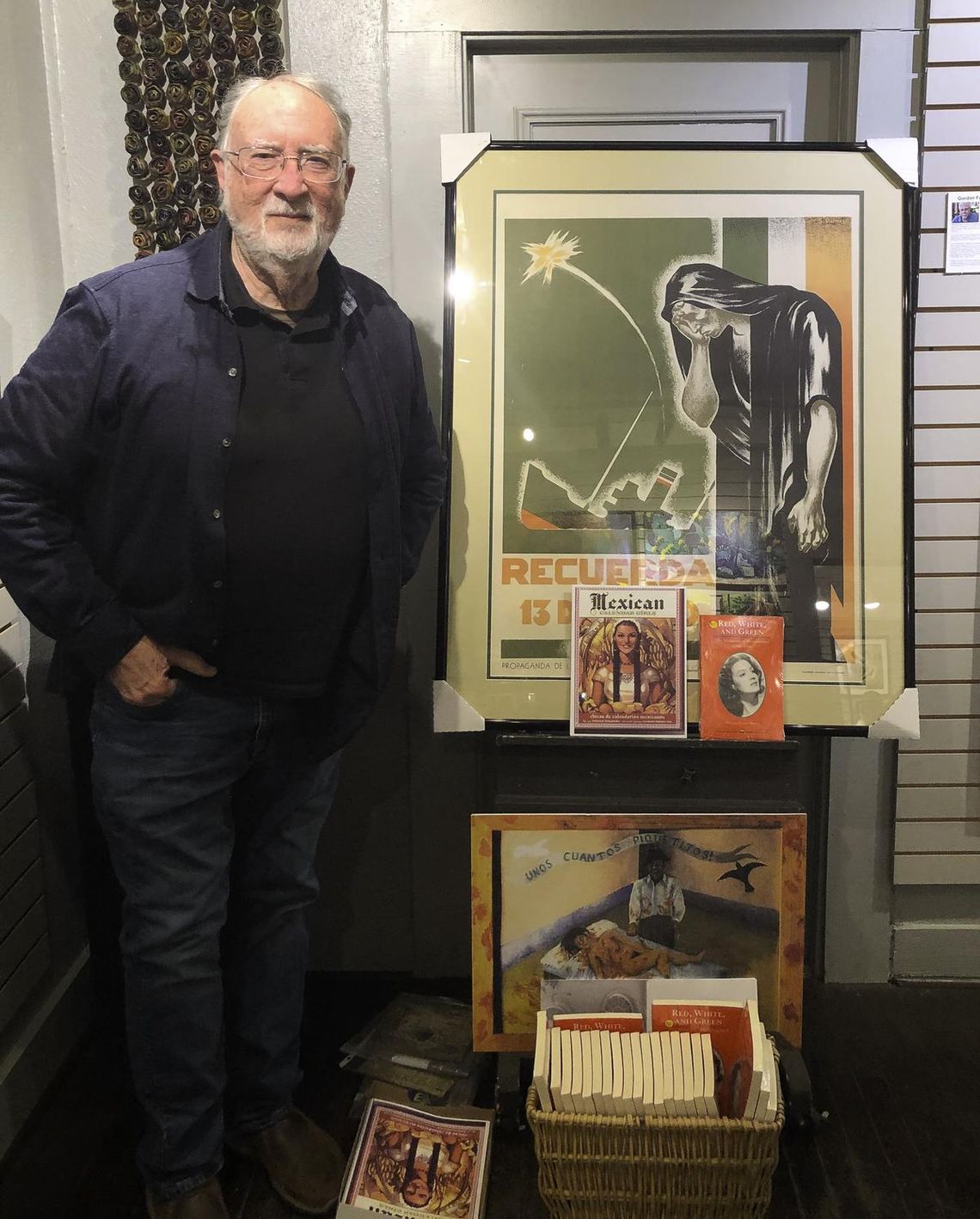 Submitted Photo Michael Miller, author of the book “Red, White and Green,” will give a talk on vintage Mexican art and culture at the Art on 12 gallery.