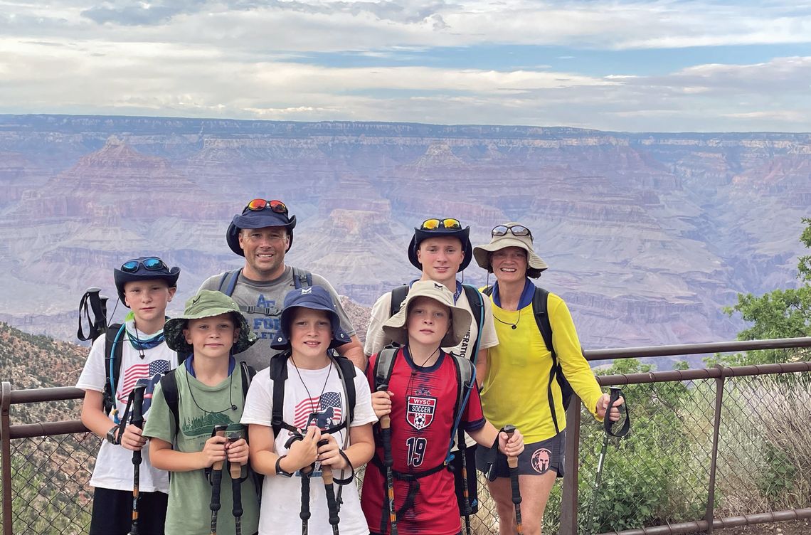 Bales family hikes Grand Canyon from rim to rim in 13.5 hours