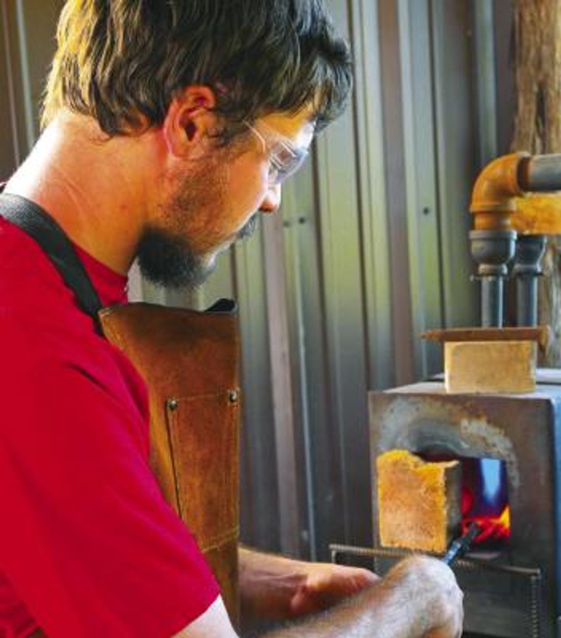 Blacksmith Daniel Arnold forges a future