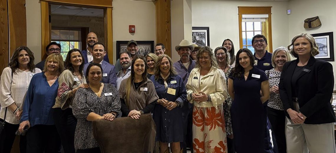 Photo by Teresa Kendrick Sonora Bank of Wimberley hosted last week’s Chamber Mixer.