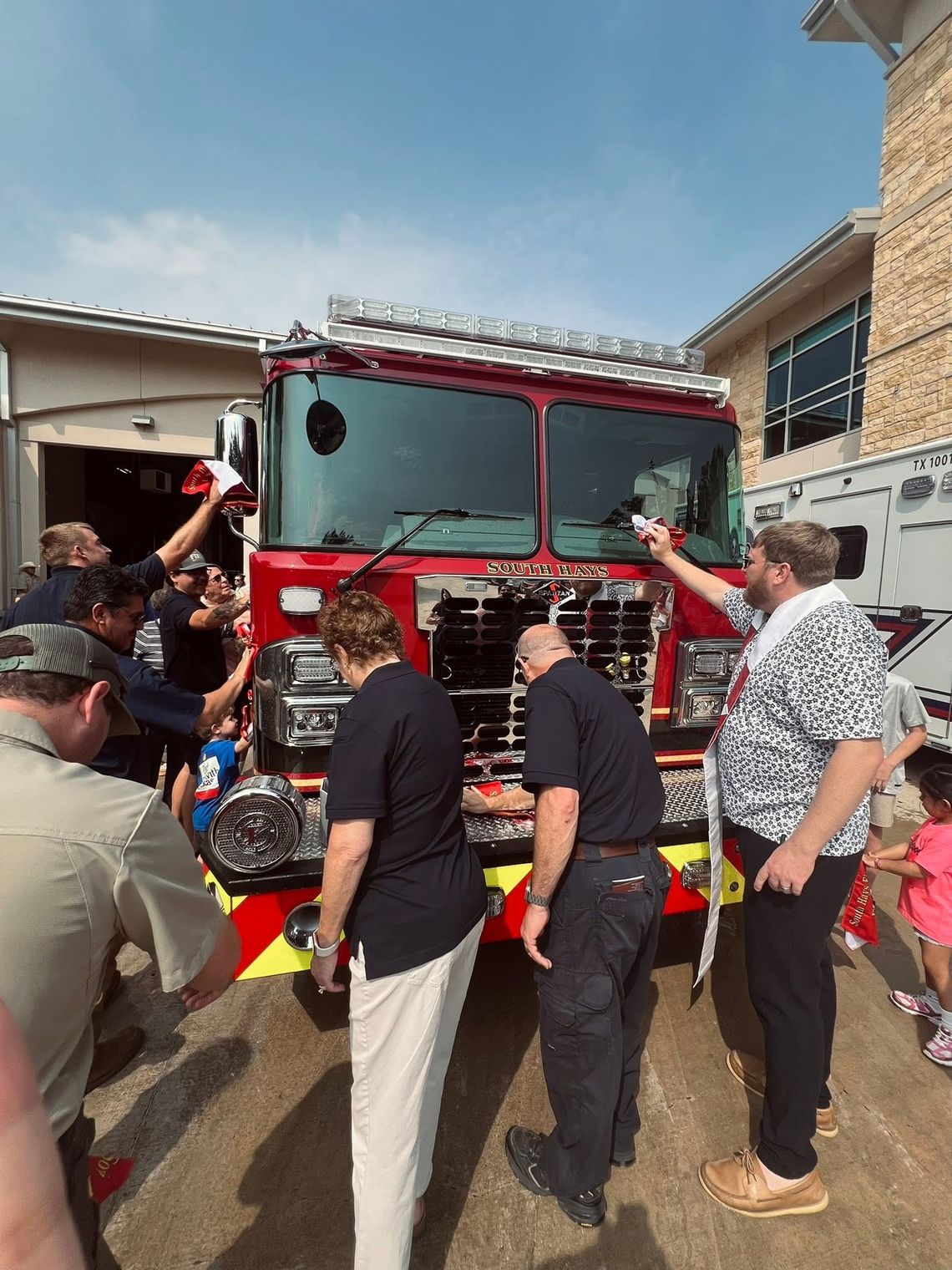 Engine 11 receives ceremonial push into service Engine 11 receives ceremonial push into service