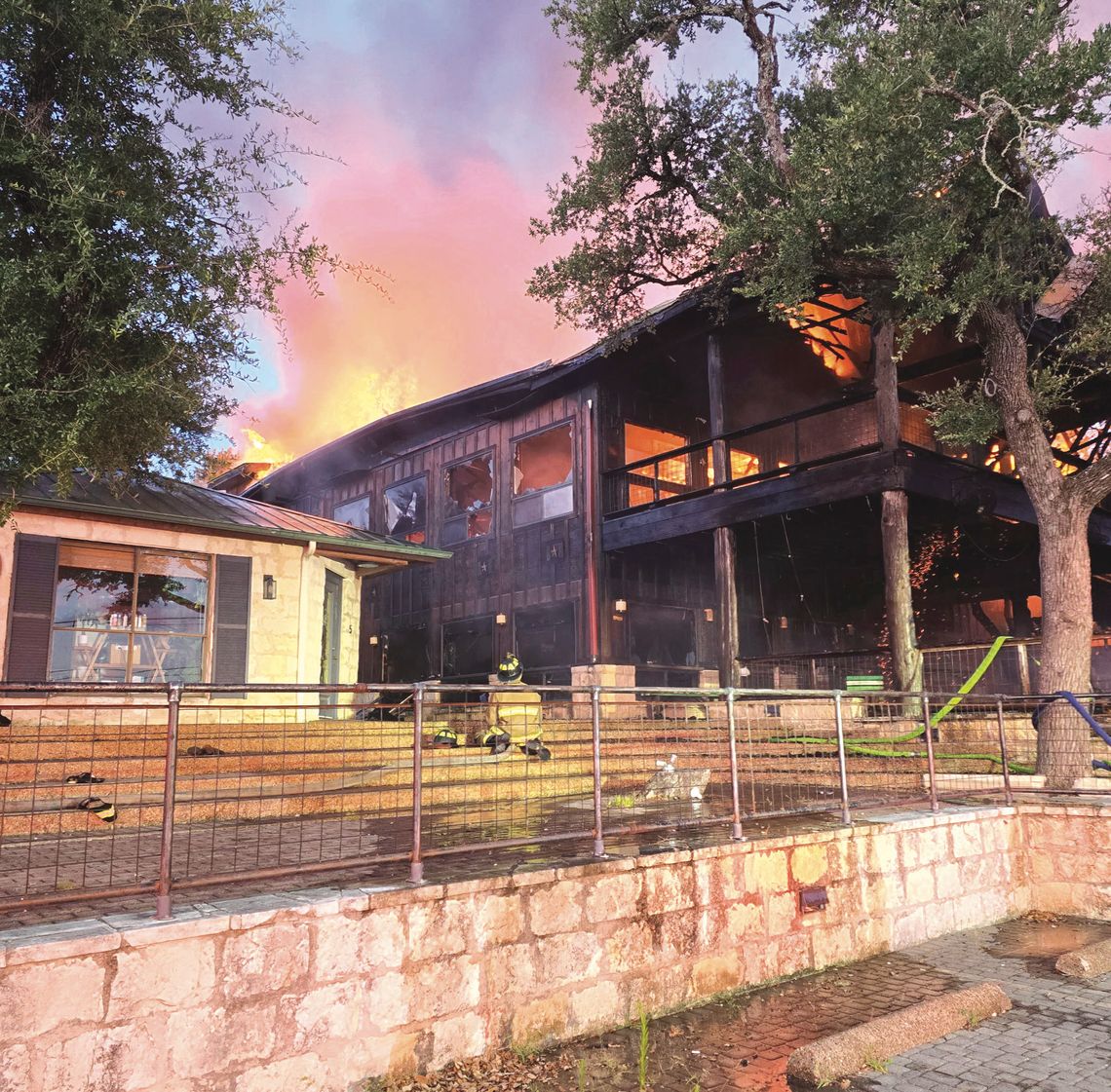 Fire burns Savage’s Bar