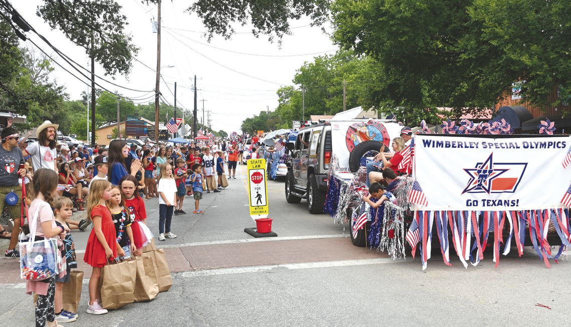 Getting ready for Wimberley’s Fourth of July parade