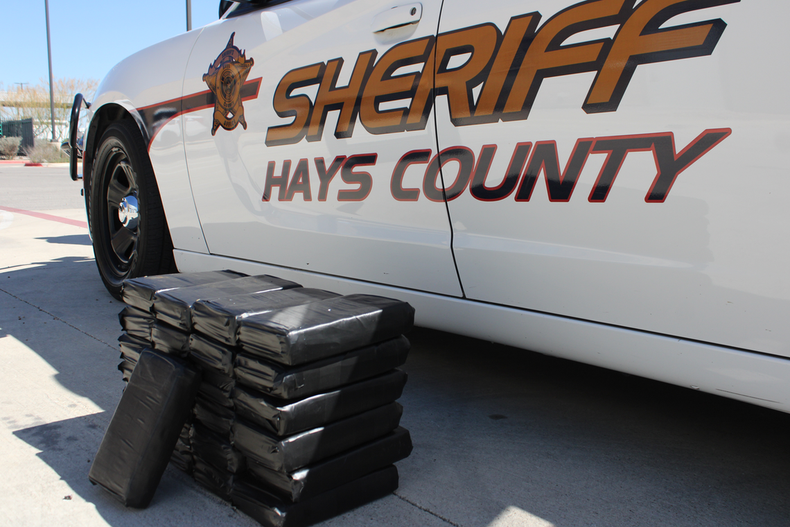 Hays Co. deputy seizes 25 kilos of cocaine Submitted Photo Twenty-five kilos of cocaine seized during traffic stop in Kyle.