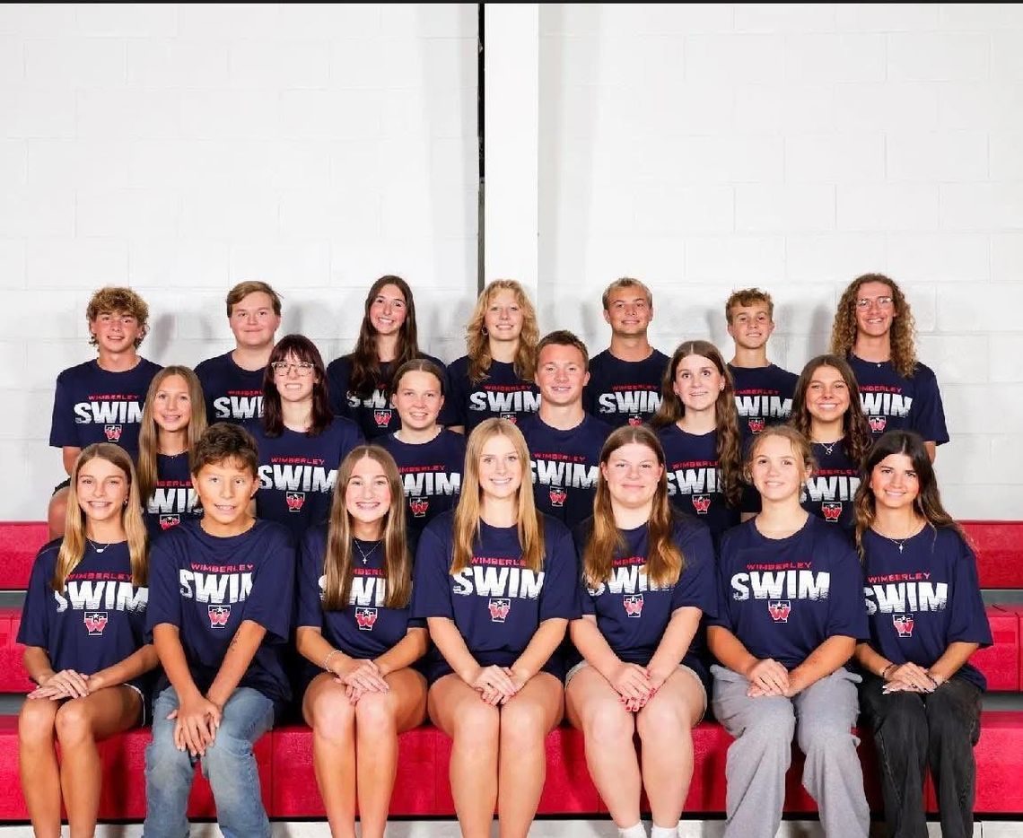 Lady Texan swimmers clinch district championship Photo by Mercedes Salinas Lady Texan swimmers make school history as District Champs.