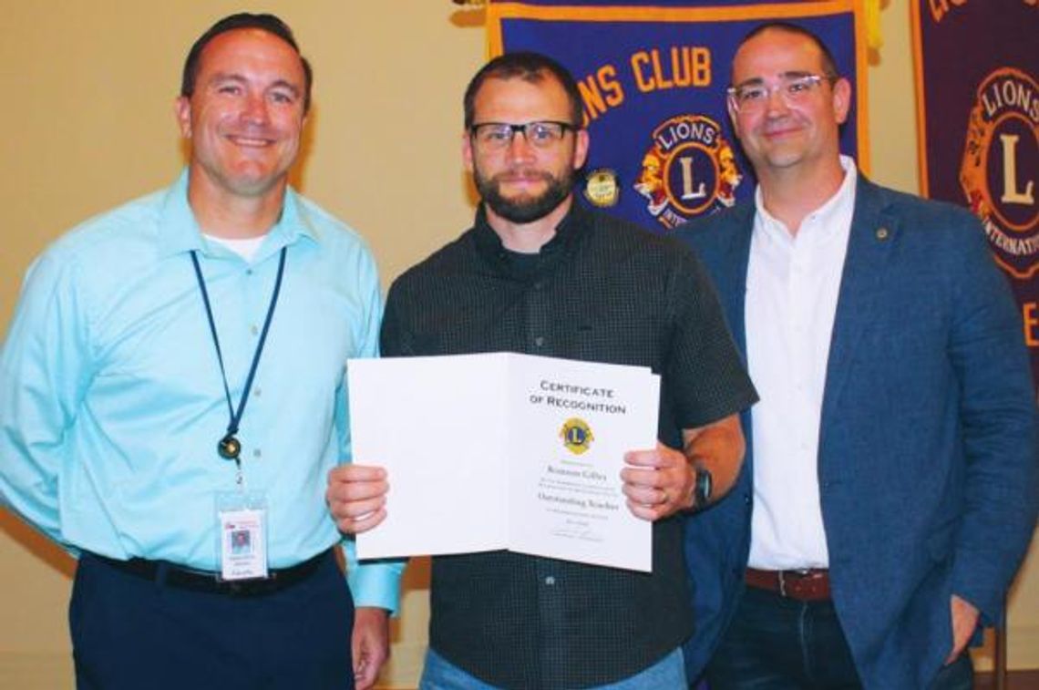 Lions Club honors outstanding teacher, students with awards