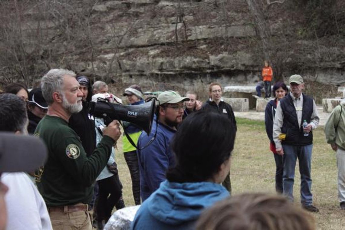 Local volunteers reforest Blue Hole