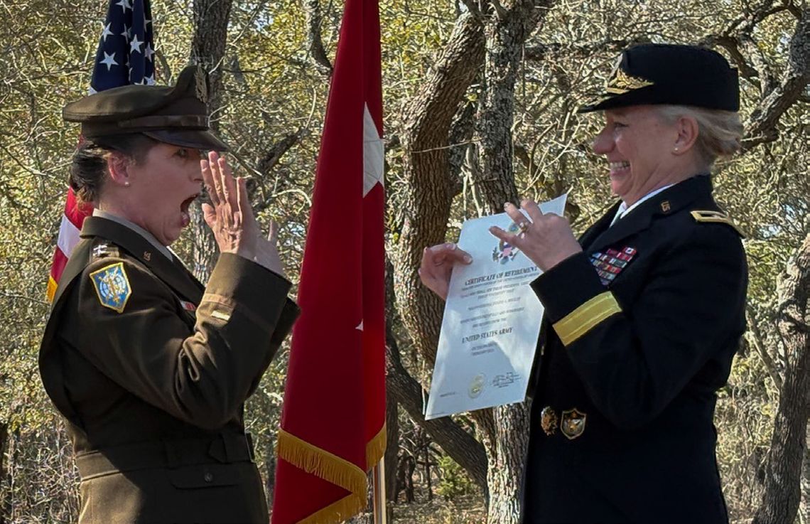 Major General Dusty Shultz retires