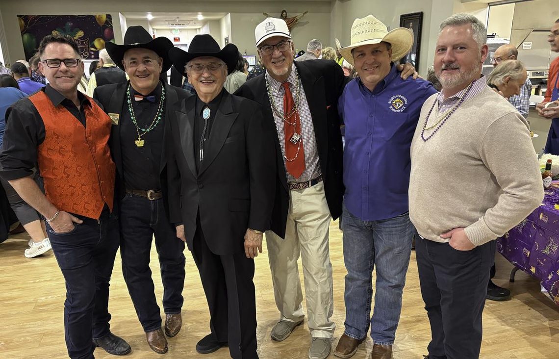 Mardi Gras Casino Night brings the cha-ching Photo by Teresa Kendrick Part of the 2026 Casino Night Dream Team are, left to right, James Svetlik, David Walker, Gary Barchfeld, Joe Oldham, Dan Pitcher and Derik Ripp.