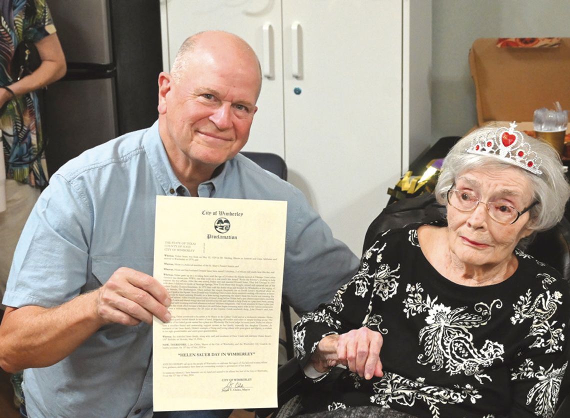 Mayor proclaims May 11 Helen Sauer Day for 100-year-old mom