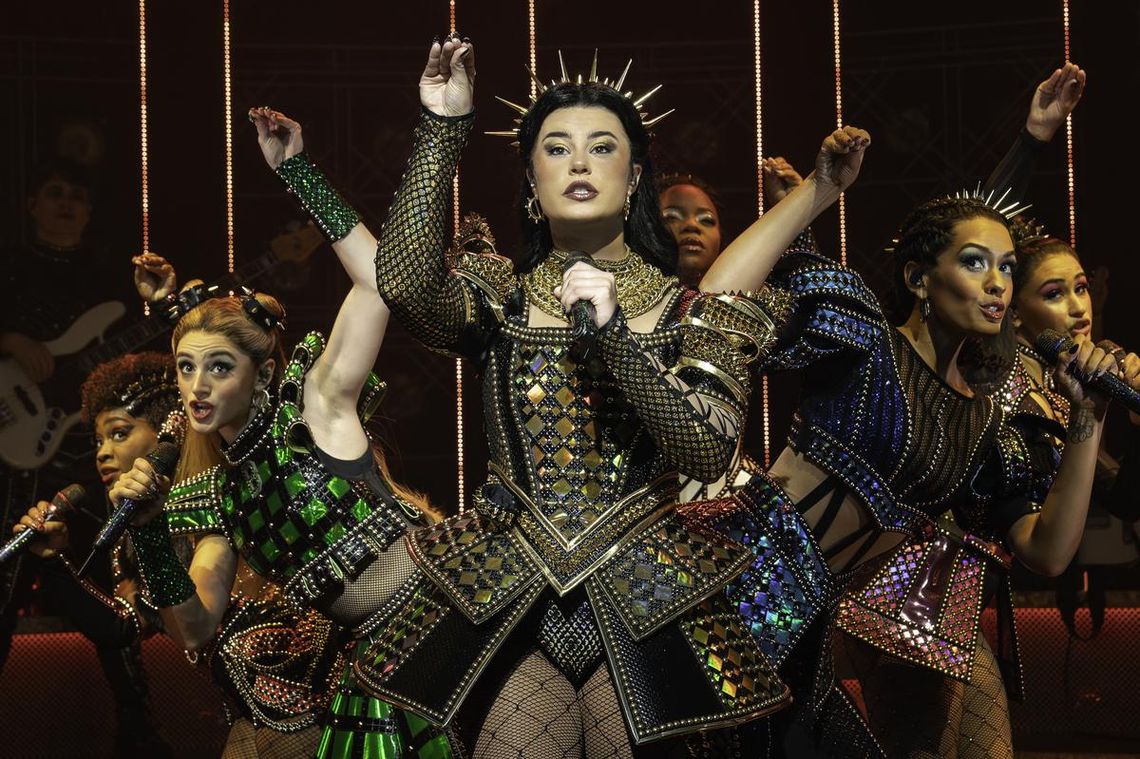 Photo by Joan Marcus Emma Elizabeth Smith as Catherine of Aragon in “The Six.”