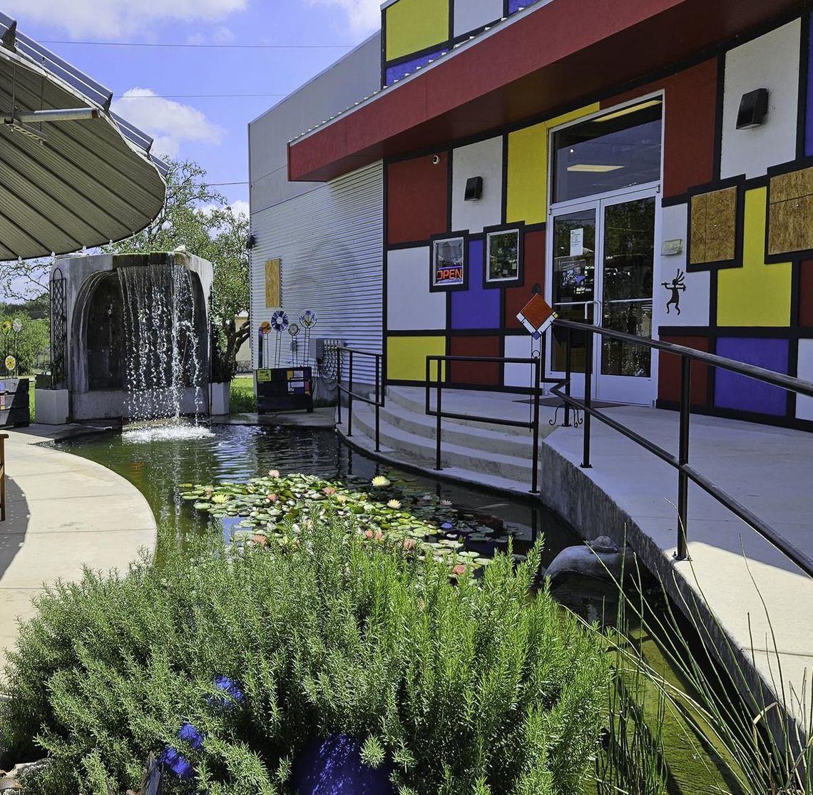 Submitted Photo Between Wimberley and San Marcos, Silo Glass is the largest fused-glass studio in Central Texas.