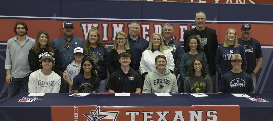 Six athletes sign to play college sports