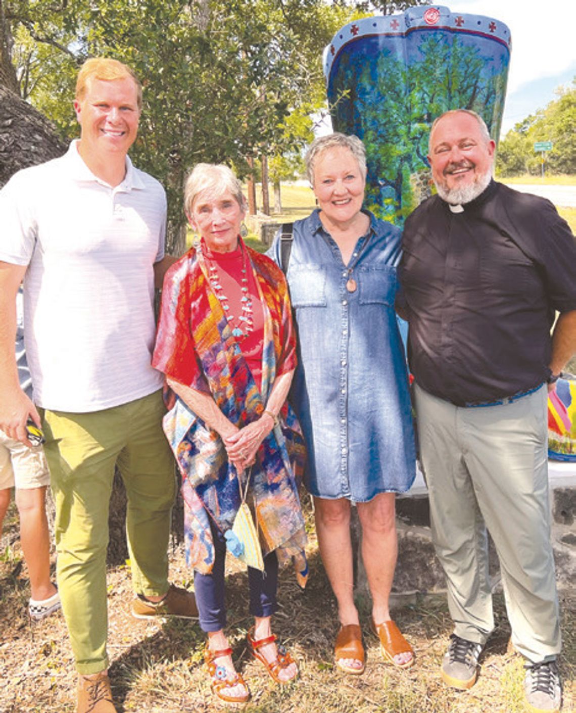 St. Stephens blesses backpacks, Wimberley’s newest boot