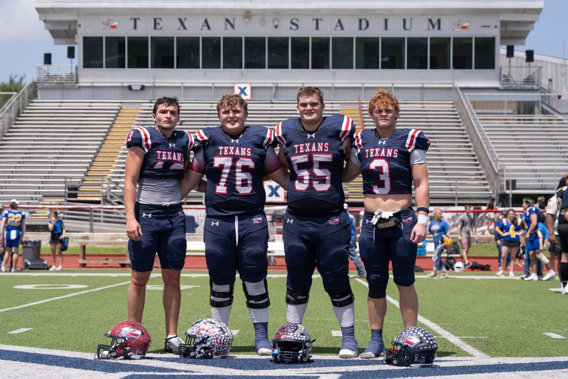Texan Volleyball and Football Allstar play