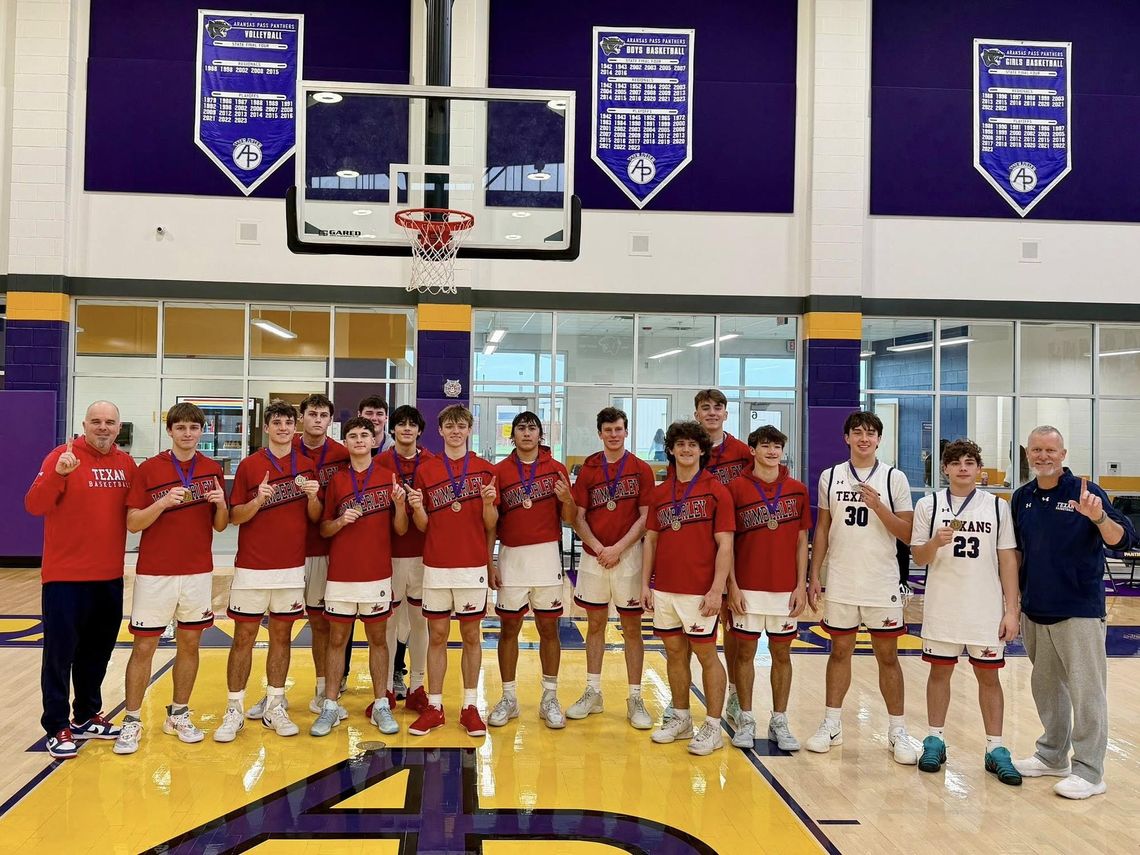 Texans take first place at Battle of Bay Tournament Photo submitted by Wimberley ISD The Texans took first place at the Battle of the Bay tournament in Aransas Pass this past weekend. Wimberley enters the week ranked No. 10 in the state in Class 4A.